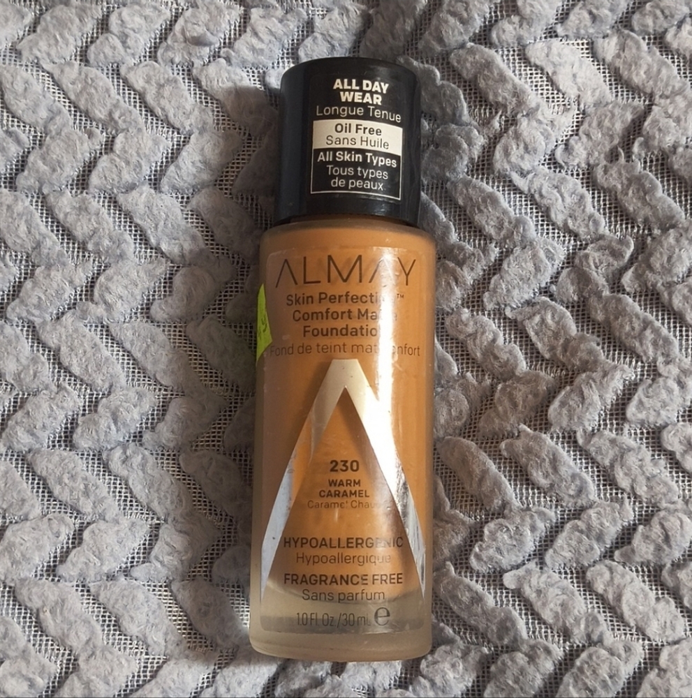 *4 for $28* 230 Warm Caramel Almay Skin Perfecting Foundation